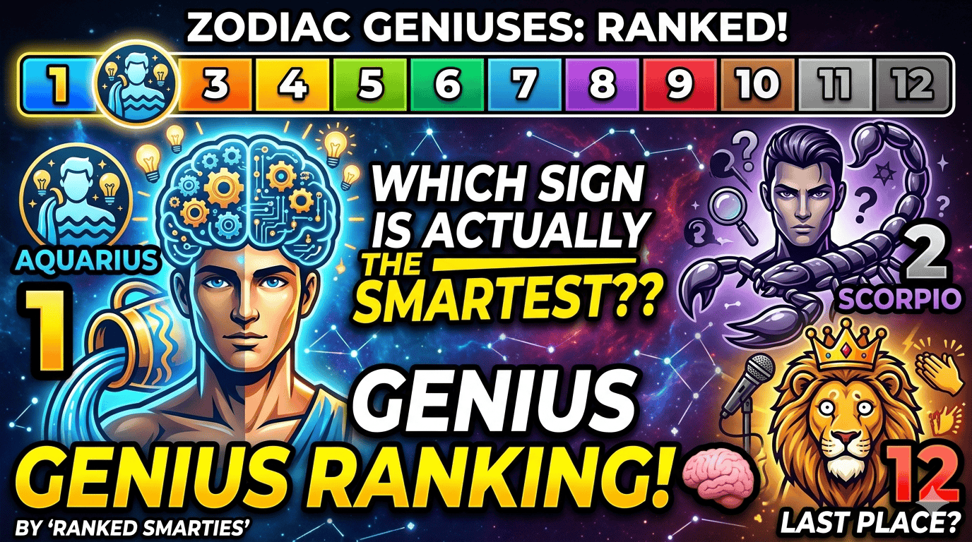 Smartest Zodiac Signs Ranked