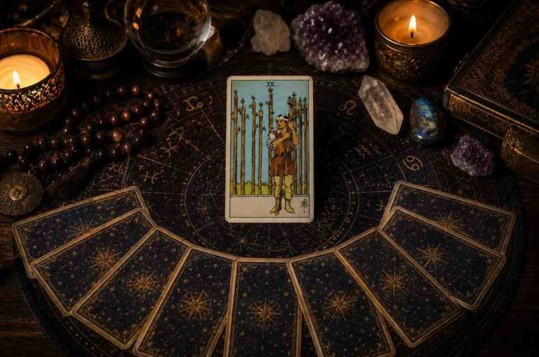Nine of Wands Tarot Card Meaning: Resilience, Boundaries, and Last Stands