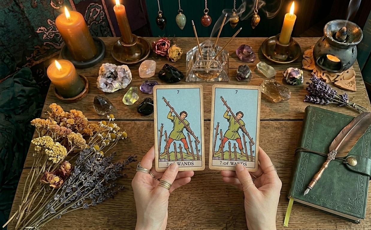 7 of Wands Meaning: Upright & Reversed