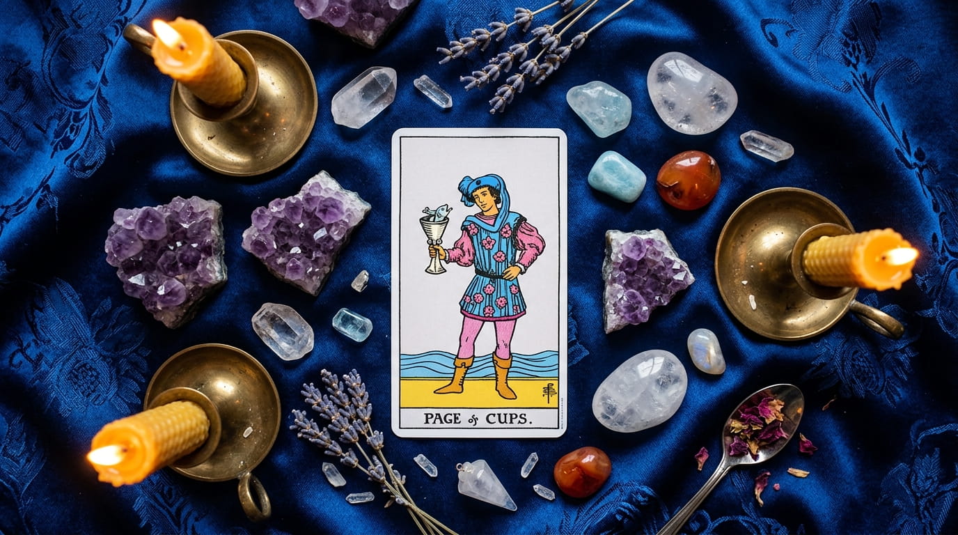 Page of Cups Meaning: Upright & Reversed