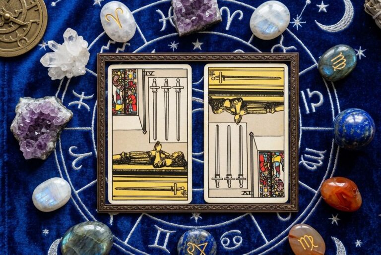 4 of Swords Meaning: Upright & Reversed