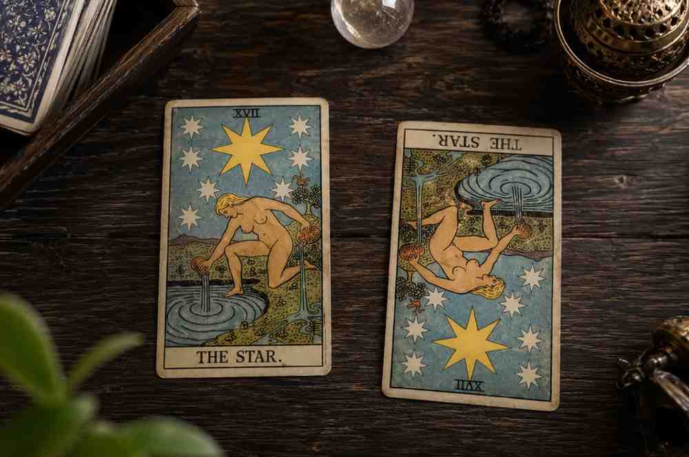 The Star tarot Card in upright and Reversed Position