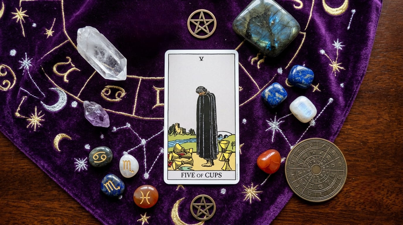 5 of Cups Meaning: Upright & Reversed