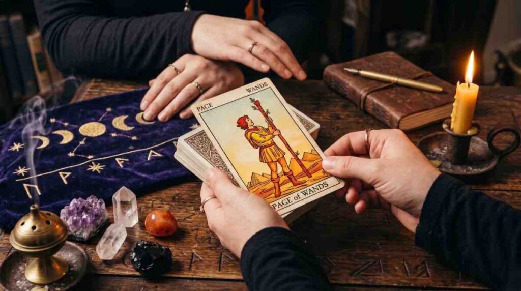 page of wands