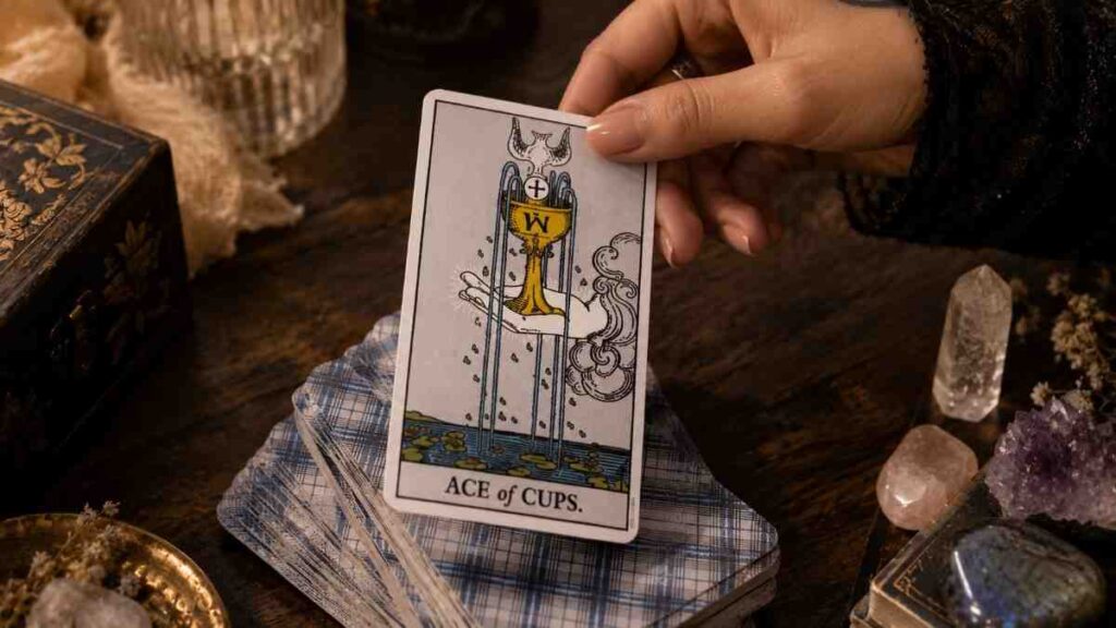The Ace of Cups upright