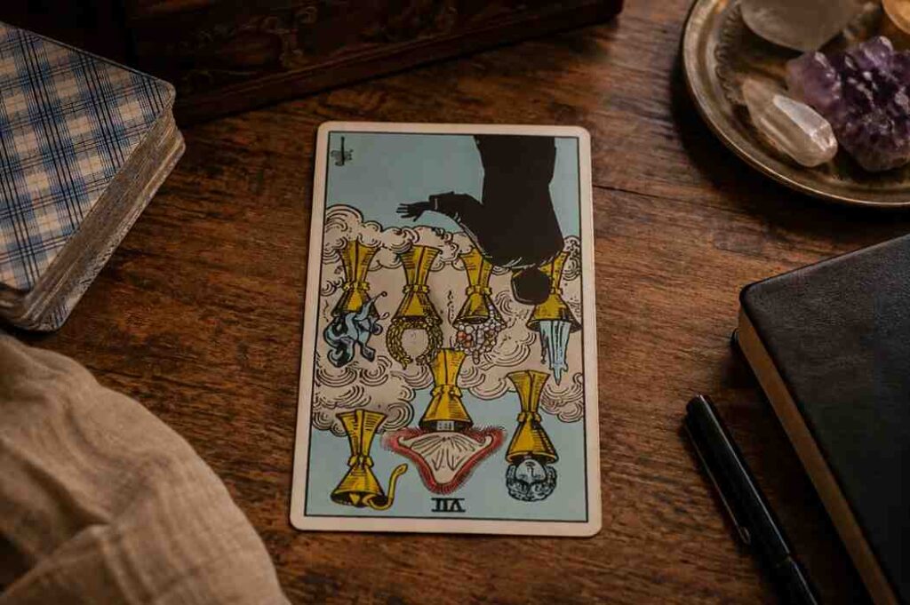 Seven of Cups Tarot Card Reversed